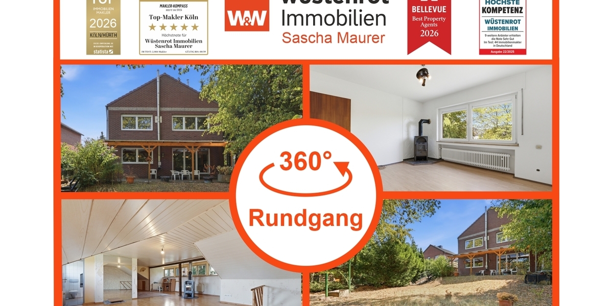 Mit 3D: Viel Platz- Zweifamilienhaus mit Garten in Frechen-Habbelrath! - Zweifamilienhaus Frechen | Angebot:27479759
