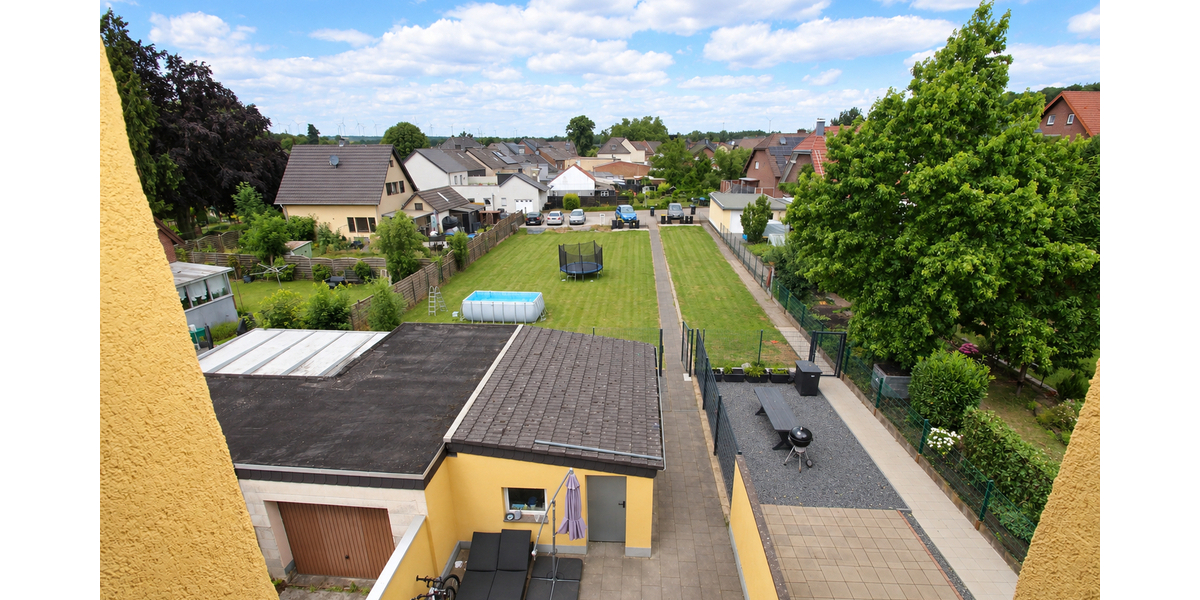 Blick aufs Grundstück